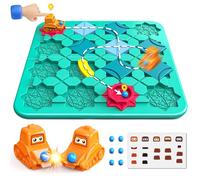 fygurso Road Builder Kids Logic Toys, Large Puzzle STEM Board Games, Educational Montessori Toys Birthday Gifts for Age 4-8 Year Old (38cm×38cm)