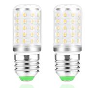 FYHART E27 LED Light Bulbs, 6W E27 Base LED Light Bulbs 850LM AC 220V-240V, Non Dimmable, Energy Saving Bulb Equivalent to 60W Halogen Bulb, No Flickering [Energy Class D] (Warm White, 2 Pack)