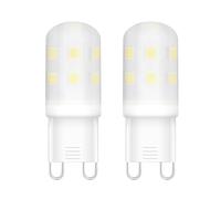 FYHART G9 LED Light Bulbs, 2W G9 Bi-Pin Base LED Light Bulbs 200LM AC 220V-240V, Non Dimmable, Energy Saving Bulb Equivalent to 20W Halogen Bulb, No Flickering [Energy Class E] (Cool White, 2 Pack)
