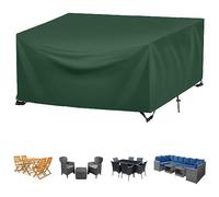 FYHDSH Garden Furniture Cover Waterproof, 140x90x80cm, Patio Set Cover, Garden Table Cover, Rectangular Garden Table Covers, Waterproof, Windproof, Anti-UV Outdoor Table Cover (Green)