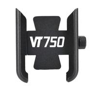 FYHGJFEDGER Aluminium Handlebar/Rear-View Mirror Bike For VT 750 AERO/SPIRIT/CDCD2ACE/S/RS/PHANTOM/SHADOW/CACE Motorcycle Handlebar Mobile Phone Holder GPS Stand Mount Bracket(Black H VT750)