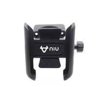 FYHGJFEDGER Aluminum alloy bicycle rearview mirror bracket For N1 N1S M1 U1 M+ NGT Motorcycle CNC Handlebar Rearview Mirror Mobile Phone Holder GPS Stand Bracket(Handlebar Black)