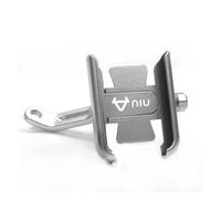 FYHGJFEDGER Aluminum alloy bicycle rearview mirror bracket For N1 N1S M1 U1 M+ NGT Motorcycle CNC Handlebar Rearview Mirror Mobile Phone Holder GPS Stand Bracket(Mirror type Silver)