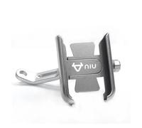 FYHGJFEDGER Aluminum alloy bicycle rearview mirror bracket For N1 N1S M1 U1 M+ NGT Motorcycle Handlebar Rearview Mirror Mobile Phone Holder(Mirror type Silver)