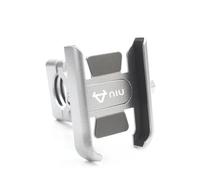 FYHGJFEDGER Aluminum alloy bicycle rearview mirror bracket For N1 N1S M1 U1 M+ NGT Motorcycle Handlebar Rearview Mirror Mobile Phone Holder(Handlebar Silver)