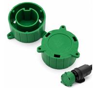 FYHJNC 2 Pack 13 Pin Trailer Plug Alignment Tools, Green Nylon Dustproof Cover Caps, Realignment Tools for Caravan Towing Sockets, Protects Copper Contacts from Corrosion