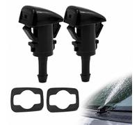 FYHJNC 2 Pack Front Windshield Washer Nozzles, OEM 986302K100 Replacement Washer Jets for Kia Sportage 2012-2017 Hyundai Tucson ix35 2010-2018 with Rubber Gaskets
