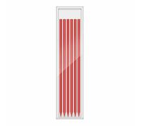 FYHJNC 24 Pcs 2.8mm HB Graphite Carpenter Pencil Refills, Waterproof Solid Construction Marking Leads with 4 Storage Cases for Woodworking, Architect Drawing, Scribing (Red)