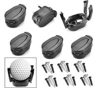 FYHJNC Golf Ball Retriever Pick Up Tool - 3 Pack Foldable Golf Ball Picker Upper for Putter Grip, Durable Plastic Claw Grabber, Black