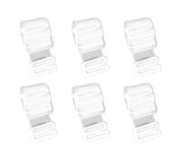 FYHJNC Invisible Clear Bra Straps, Transparent Non-Slip Adjustable Replacement Bra Shoulder Straps for Women, 38cm×1cm (Pack of 6)