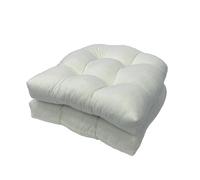FYHTC 2 Pieces U Shaped Cushion Sofa Rattan Chair Cushion Wicker Seat Cushion Chair Cushion for Indoor and Outdoor Use, Patio Cushion(Off-white)