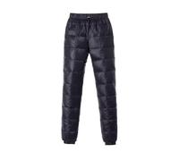 FYHTC Down Pants Ultralight Winter Thermal Pants Women Men Unisex Goose Down Pants Compressible Snow Pants in Winter Outdoor Camping Cycling Hiking(Black,XXXX-Large)