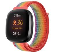 FYISWHO Breathable Watch Strap Sport for Fitbit Versa 4 / Versa 3, Nylon Bracelet Replacement Band for Fitbit Sense 2 / Sense