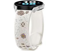 FYISWHO Rose Silicone Replacement Strap for Ticwatch GTH / E3 / E, 20 mm Sports Wristbands Watch Strap for Coros Pace 2 / Apex 2 / Apex 42 mm, Eine Grösse, Silicone, No Gemstone