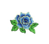 FYJDI 10 Pcs 3D Rose Embroidered Patch Flower Sew on Patches Applique Beautiful Embroidered Floral Patches Applique Sewing Patches DIY Craft Patches for Hats Clothing, Bags, Jackets