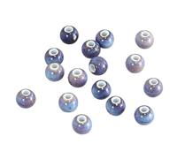 FYJDI 100 Pcs 6mm Porcelain Beads Chinese Round Ceramic Bead for Jewelry Making Chinese Handmade Spacer Ceramic Bead Porcelain Loose Beads Craft Beading for DIY Bracelets Necklace