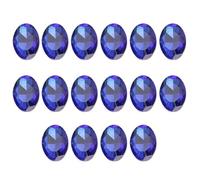 FYJDI 100 Pcs Flat Back Crystal Rhinestones Oval Shape Rhinestones Glass Gems Rhinestone Shiny Craft Rhinestone for DIY Costume Making, Cosplay, Clothes, Crafting Embellishments, 20 x 30 mm