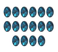 FYJDI 100 Pcs Flat Back Crystal Rhinestones Oval Shape Rhinestones Glass Gems Rhinestone Shiny Craft Rhinestone for DIY Costume Making, Cosplay, Clothes, Crafting Embellishments, 20 x 30 mm
