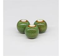 FYJDI 100 Pcs Porcelain Beads Chinese Round Ceramic Beads 10mm Large Hole Loose Spacer Bead Craft Bracelets Bead for Handmade Jewelry Making Bracelet Necklace Earrings Making