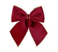 FYJDI 2 Pcs Large Christmas Bows for Christmas Tree Xmas Ribbon Bow Vintage Crafts Holiday Bows Big Decorative Christmas Wreath Bow for Gift Wrapping, Wedding, Party Decor, 29 x 35 cm