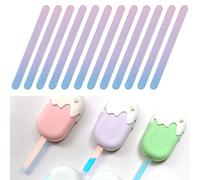 FYJDI 20 Pcs Acrylic Ice Cream Stick Popsicle Cakesicle Sticks, Reusable Craft for Family Parent-Child DIY Craft Homemade Candy Lollipop Tools Lolly Accessories Ice Pop Mold Sticks, 4.5 Inch, Rainbow