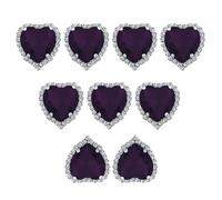 FYJDI 20 Pcs Heart Shaped Sew on Rhinestones, Sew on Claw Rhinestones Sewing Embellishments Buttons Heart Crystal Rhinestones Flatback Diamond Rhinestones for DIY Crafts Clothing Crafting, 14mm