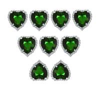FYJDI 20 Pcs Heart Shaped Sew on Rhinestones, Sew on Claw Rhinestones Sewing Embellishments Buttons Heart Crystal Rhinestones Flatback Diamond Rhinestones for DIY Crafts Clothing Crafting, 18mm