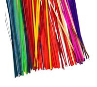 FYJDI 50 Pcs 20cm Bamboo Strips for Weaving Thin Flat Natural Woven Strips Flexible Bamboos Woven Material Handmade Weaving Crafts Strip for Basket Making Supplies Wedding Decorations, 2-3mm Wide