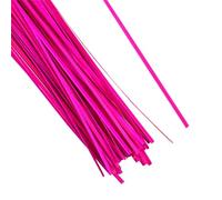 FYJDI 50 Pcs 20cm Bamboo Strips for Weaving Thin Flat Natural Woven Strips Flexible Bamboos Woven Material Handmade Weaving Crafts Strip for Basket Making Supplies Wedding Decorations, 2-3mm Wide