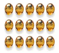 FYJDI 50 Pcs Oval Rhinestones for Crafting 10 x 14 mm Transparent Flat Back Claw Rhinestones Sew on Crystal Clear Glass Rhinestone for Jewelry Making Clothes Shoes Bags DIY Sewing Crafts