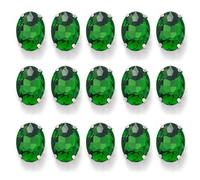 FYJDI 50 Pcs Oval Rhinestones for Crafting 10 x 14 mm Transparent Flat Back Claw Rhinestones Sew on Crystal Clear Glass Rhinestone for Jewelry Making Clothes Shoes Bags DIY Sewing Crafts