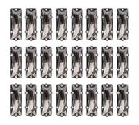 FYJDI 50 Pcs Sew on Rhinestones 5 x 15 mm Flatback Glass Rhinestone Rectangle Rhinestones in Silver Settings Mental Flat Back Rhinestone with Silver Claw Crystal Gems for Jewelry Clothes