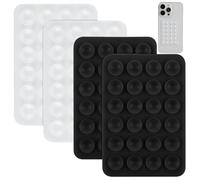 FYJLXF 4Pcs Silicone Suction Phone Case Mount, Hands-Free Sticky Cell Phone Grip Silicone Phone Sticky Grip for Selfies and Tiktok Videos Compatible with iPhone and Android Cases