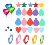 FYKZQWDS 25PCS Balloon Weights with Ribbon & String for Events and Celebrations (Color Random)
