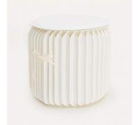 FYLARY Folding Paper Stool, Creative Round Chair Kraft Paper Material with Hexagonal Honeycomb Structure For School, Living, Dining Room & Dormt,White