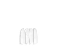 Fymlok Car Side Door Storage Box 4PCS Door Side Storage Box Fit use for Tesla Model 3 Highland 2024 Organizer Tray Handle Armrest Pocket Inserts(White 4PCS)