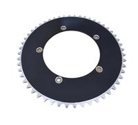 Fymlok Chainring,Bicycle Chainring 130 BCD Fixed Gear Bicycle Chainring Track Bike Chainwheel Chain Ring Fixie Single Speed 44T 46T 48T 50T 52T 53T 1/8"(130BCD 46T)