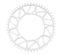 Fymlok Chainring,Bicycle Chainring Single Chainring 130 BCD Bike Chain Ring Narrow Wide 9 10 11 Speed Folding Bicycle Chainwheel 3 Colors 6 Sizes(Silver 54T)