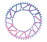 Fymlok Chainring,Bicycle Chainring Single Chainring 130 BCD Bike Chain Ring Narrow Wide 9 10 11 Speed Folding Bicycle Chainwheel 3 Colors 6 Sizes(Colorful 50T)