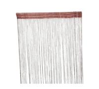 Fymlok Crystal Curtain,Door Beads 200x100 CM Thread Curtains Solid Stripe Classic Line Tassel Curtain Window Blind Valance Living Room Divider Door Decorative(C)
