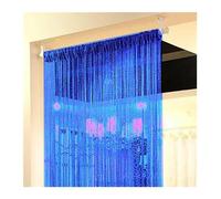 Fymlok Crystal Curtain,Door Beads Glitter Door String Curtain 100x200CM,Living Room Shiny Tassel Silver Line Solid Color Window Home(3)
