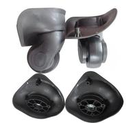 Fymlok Luggage Wheel Replacement 2 Pair Replacement Luggage Wheels Repair DIY Accessories for Travel Suitcases Universal Wear-Resistant Wheel(Grey A)