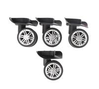 Fymlok Luggage Wheel Replacement 4pcs Silent Universal Wheels Replacement Luggage Caster Accessories Suitcases Repair Trolley Rubber