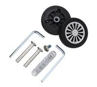 Fymlok Luggage Wheel Replacement 8Pcs Durable Travel Luggage Wheels with Screw Suitcase Parts Axles Replacement Caster Wheel Repair Kit DIY Replace(56mm x12mm-3)