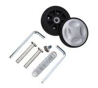 Fymlok Luggage Wheel Replacement 8Pcs Durable Travel Luggage Wheels with Screw Suitcase Parts Axles Replacement Caster Wheel Repair Kit DIY Replace(52mm x 12mm)