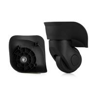 Fymlok Luggage Wheel Replacement 8Pcs Suitcase Wheels Luggage Spinner Caster Silent Replacement Customs Box Trolley Accessories(Black Small)