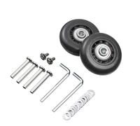Fymlok Luggage Wheel Replacement 8Pcs Universal Replace Wheels Suitcase Parts Durable Replacement Axles Caster Wheel Repair Tools Kit Silent with Screw(60mm-23mm)