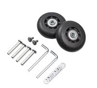 Fymlok Luggage Wheel Replacement 8Pcs Universal Replace Wheels Suitcase Parts Durable Replacement Axles Caster Wheel Repair Tools Kit Silent with Screw(68mm-26mm)