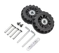 Fymlok Luggage Wheel Replacement 8Pcs Universal Replace Wheels Suitcase Parts Durable Replacement Axles Caster Wheel Repair Tools Kit Silent with Screw(80mm-29.5mm)