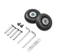 Fymlok Luggage Wheel Replacement 8Pcs Universal Replace Wheels Suitcase Parts Durable Replacement Axles Caster Wheel Repair Tools Kit Silent with Screw(57mm-27mm)